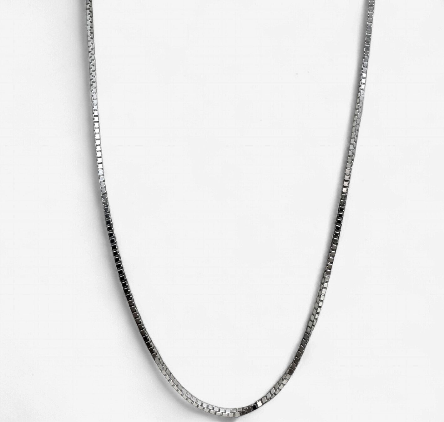 10k White Gold Box Chain (4.1g) (16in)