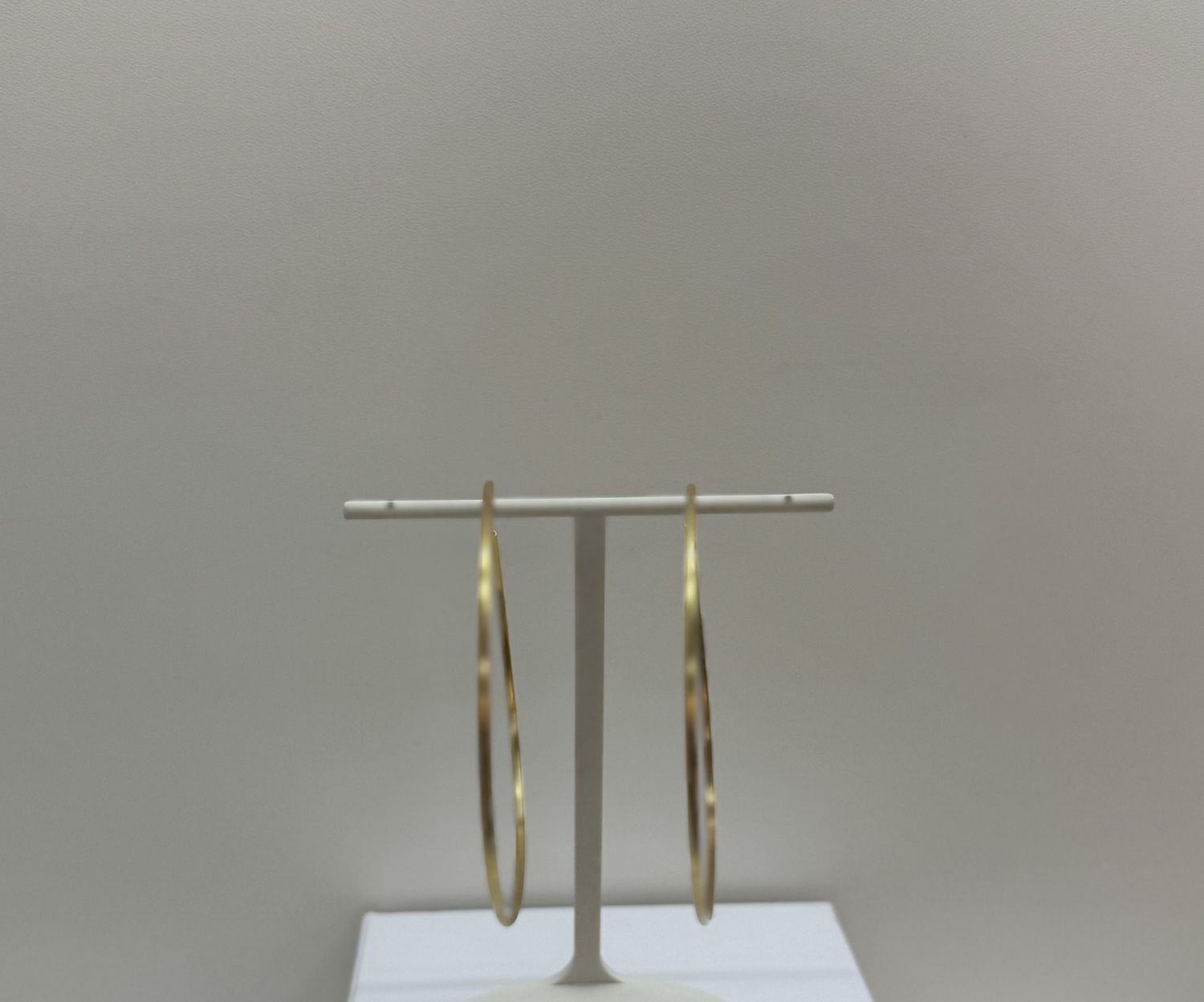 Gold Hoop Sleeper Earrings-Xlarge