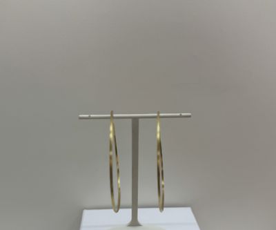 Gold Hoop Sleeper Earrings-Xlarge