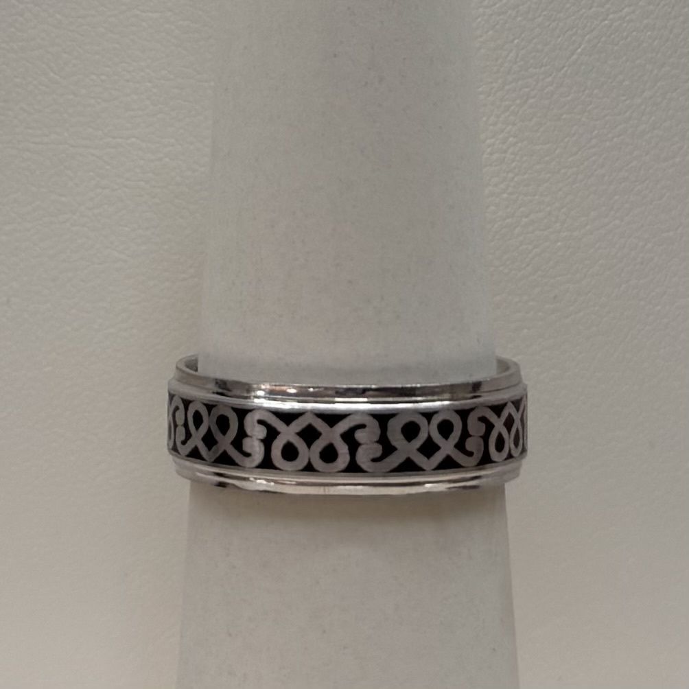 10KW Men's Designed Band (Size 11/ 7.3-7.7g), Material: DESIGN