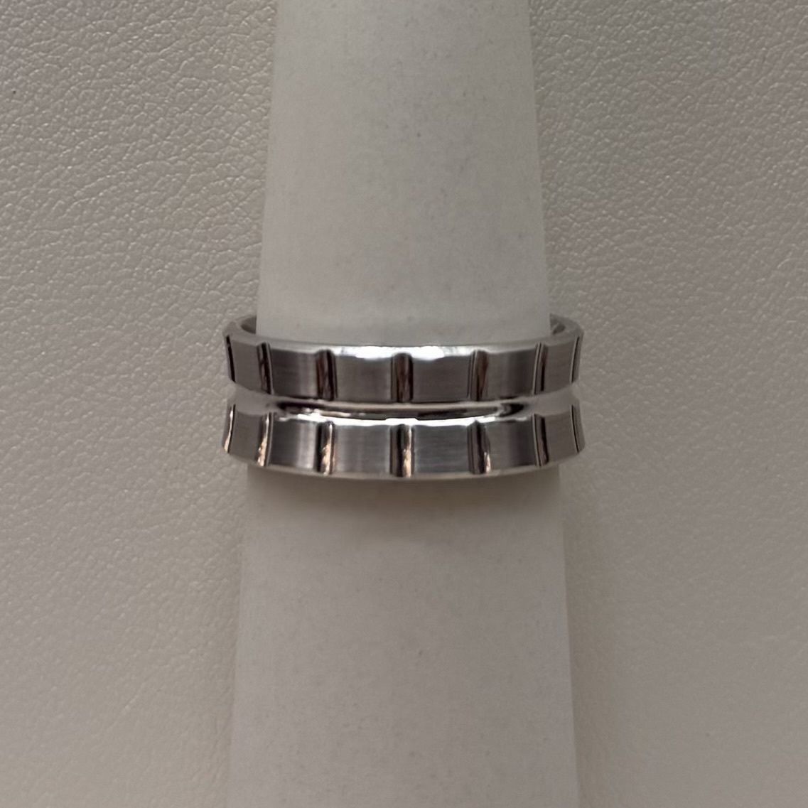 10KW Men's Designed Band (Size 7/ 5.-5.6g), Material: DOUBLE