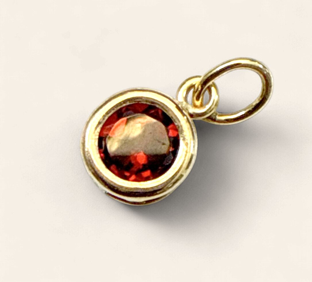 10k Children's Garnet Birthstone Pendant