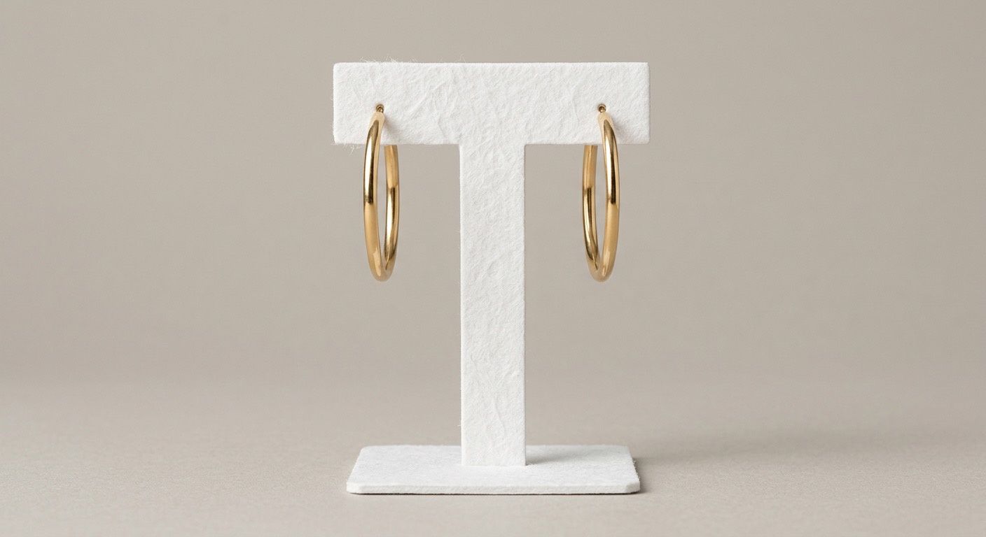 10KY Classic Hoop Earrings