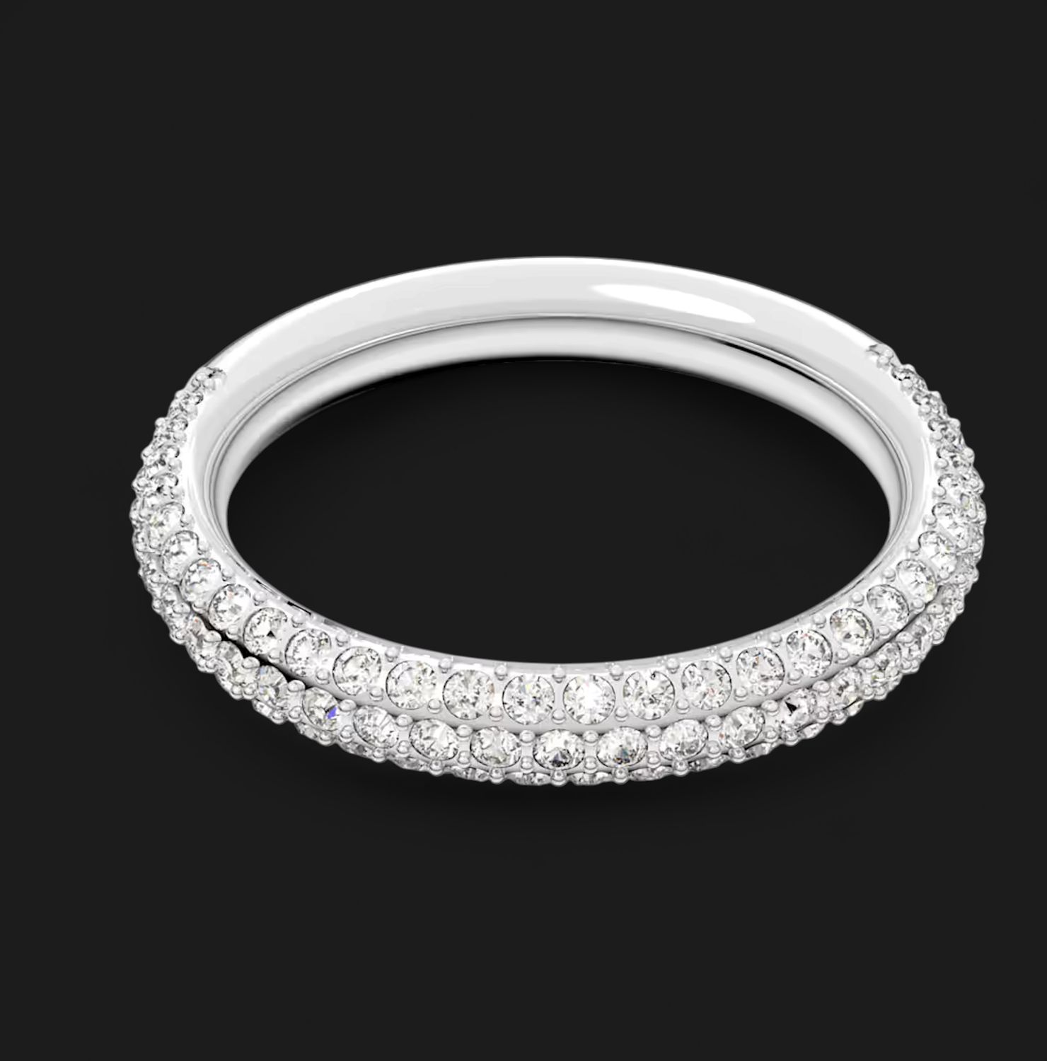 Dextera Ring White Rhodium Plated-5383948