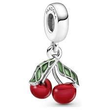 Asymmetrical Cherry Fruit Dangle Charm - 791583C01
