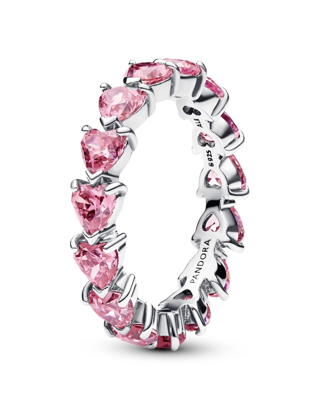 Band of Pink Hearts Ring-193103C02