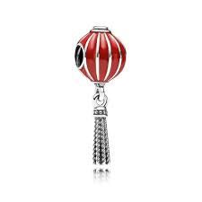 Chinese Lantern Silver Dangle Charm - 791299EN09