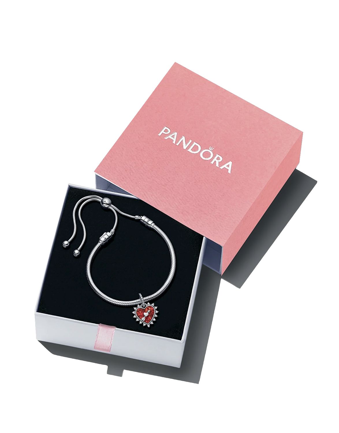 Sparkling Red Heart Bracelet Gift Set-B802558