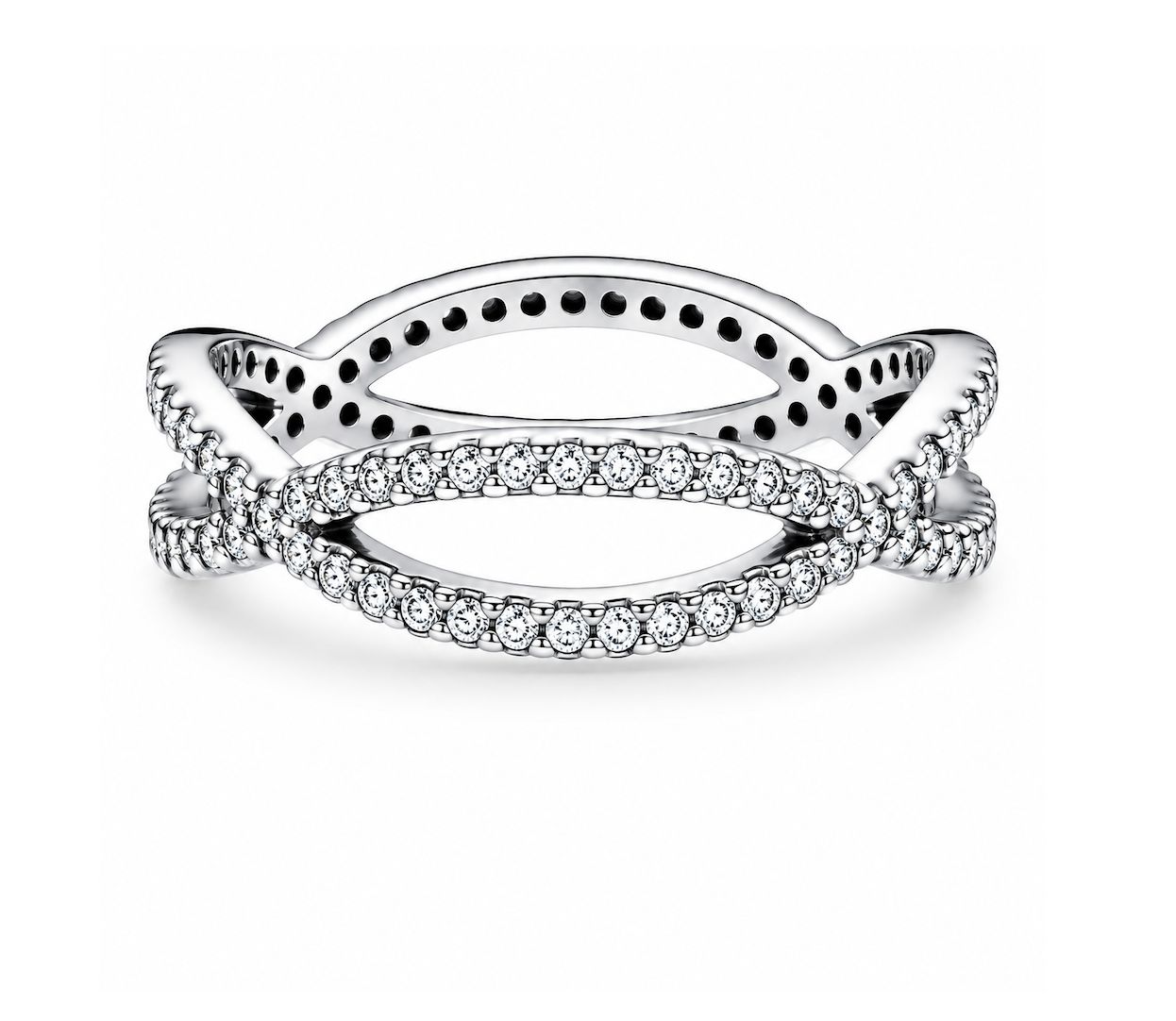 Crossing Bands Ring-190930CZ