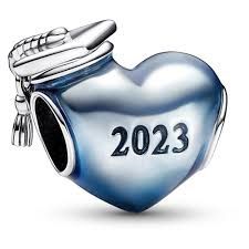 Blue 2023 Graduation Heart Charm - 792590C01