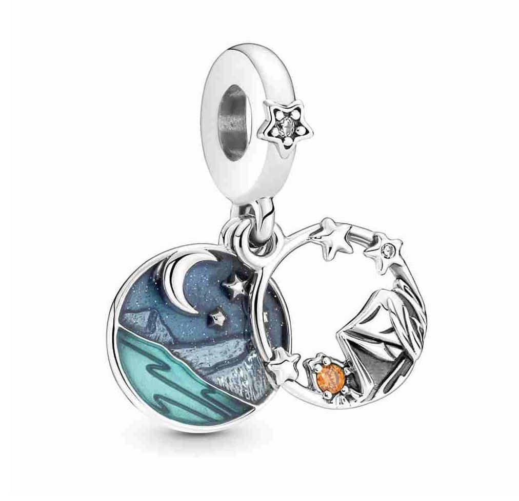 Camping Night Sky Double Dangle Charm - 791686C01