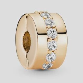 Clear Sparkling Row Clip Charm - 759518C01