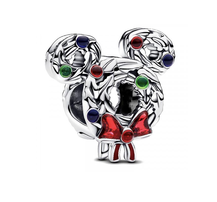 Disney Mickey Mouse Christmas Wreath Charm -793531C01