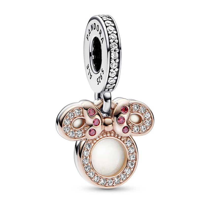 Disney Minnie Mouse Mum Silhouette Double Dangle Charm-782615C01
