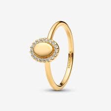 Engravable Oval Halo Ring - 163800C01