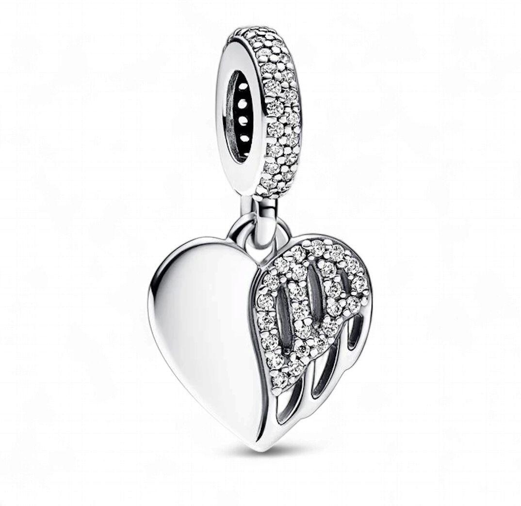 Heart &amp; Angel Dangle Charm-792646C01
