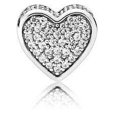 Love Pavé Heart Charm - 796084CZ