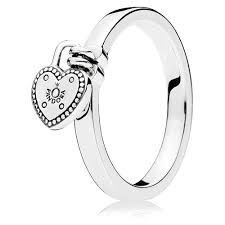 Heart-Shaped Padlock Ring - 196571