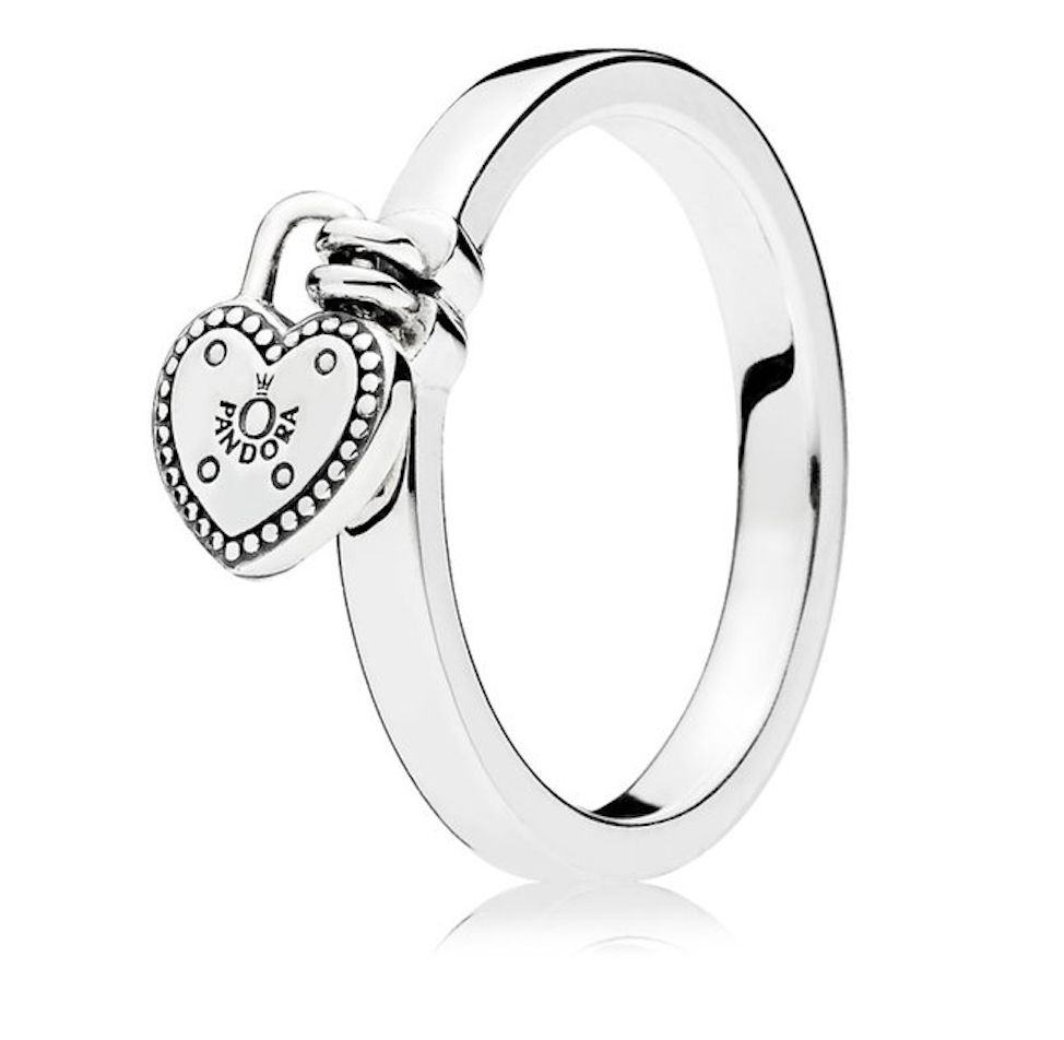Heart-Shaped Padlock Ring-196571