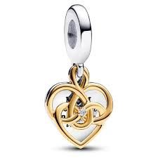 Lab-grown Diamond Engravable Mum Double Dangle Charm - 763237C01