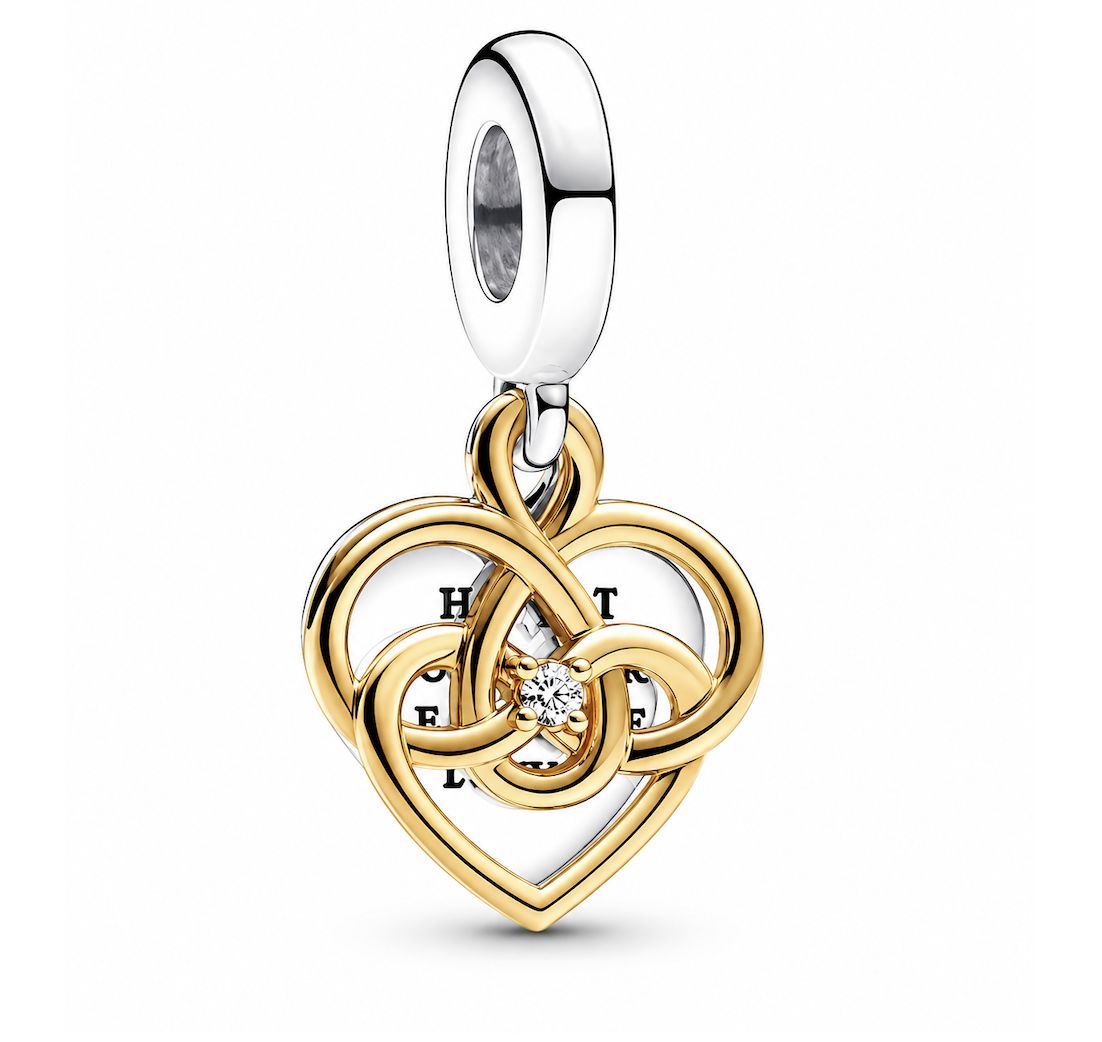 Lab-Grown Diamond Engravable Mum Double Dangle Charm-763237C01