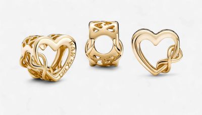 Love You Mum 14k Solid Gold Infinity Heart Charm-759515C00