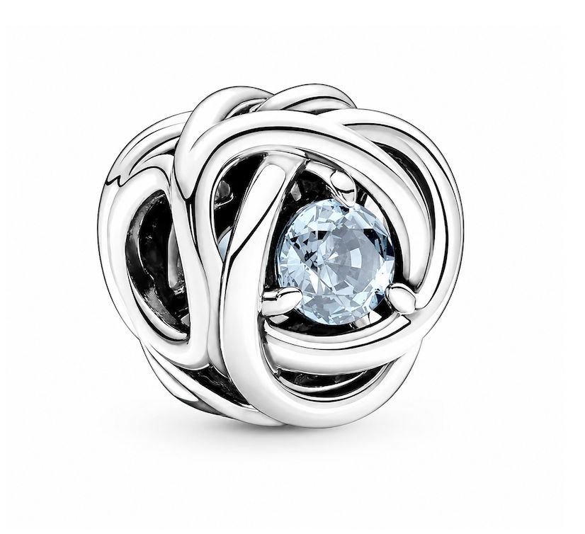 March Birthstone Eternity Circle Charm -790065C09