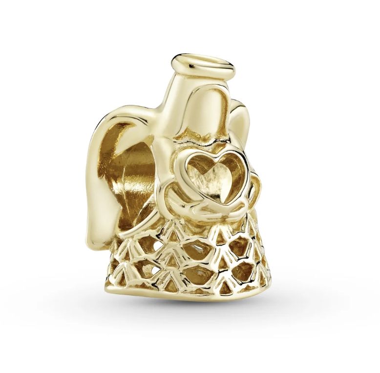 Openwork Angel  14k Solid Gold Charm-750999