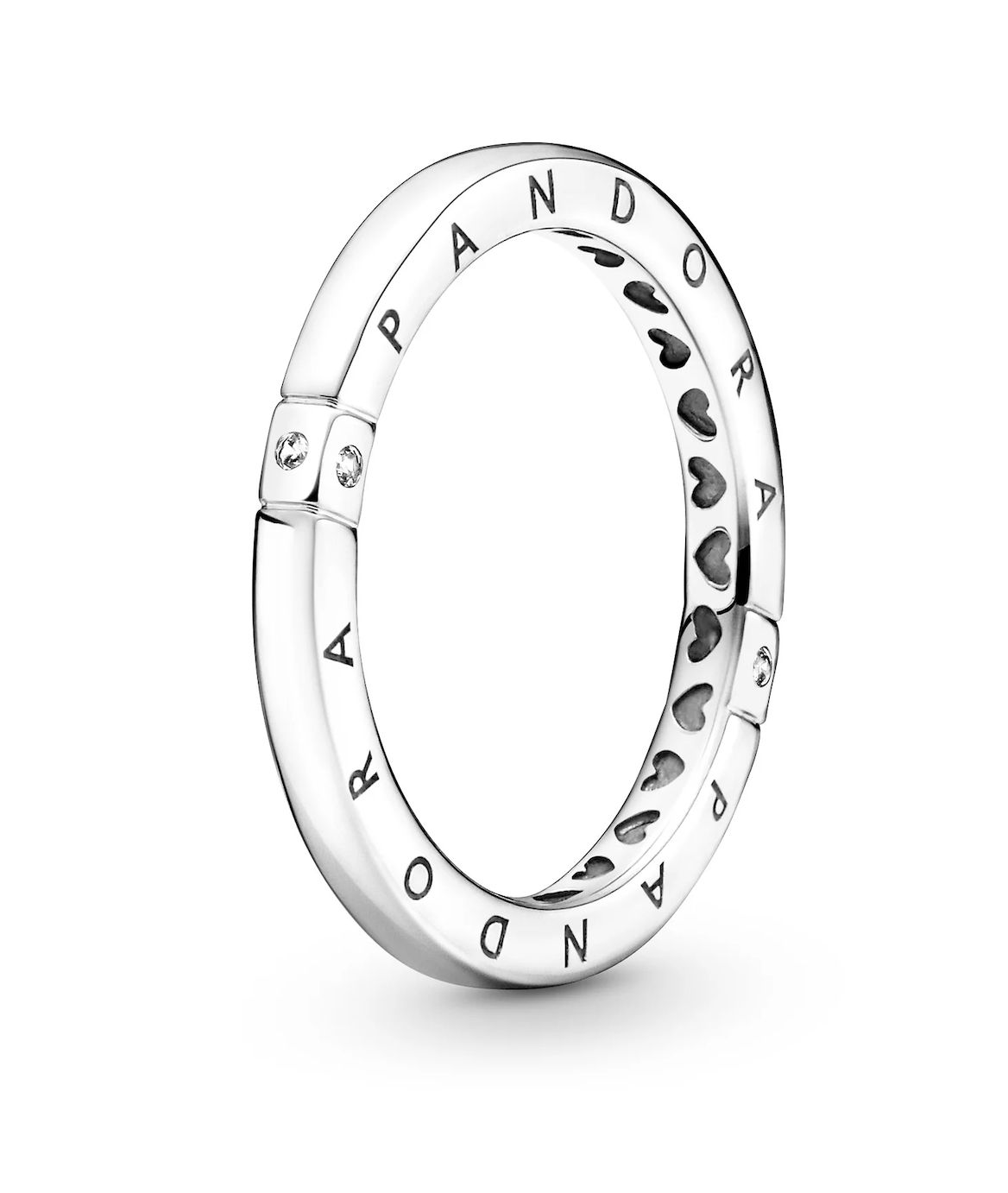 Pandora Logo &amp; Hearts Ring - 199482C01