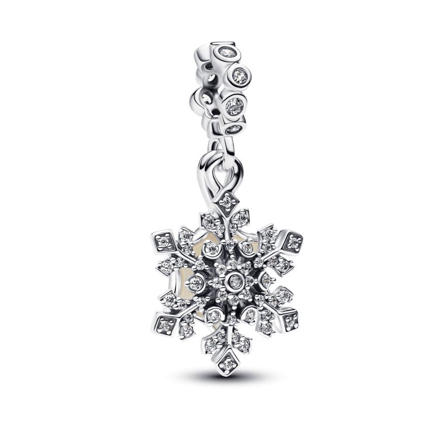 Opalescent Snowflake Double Dangle Charm-794142C01