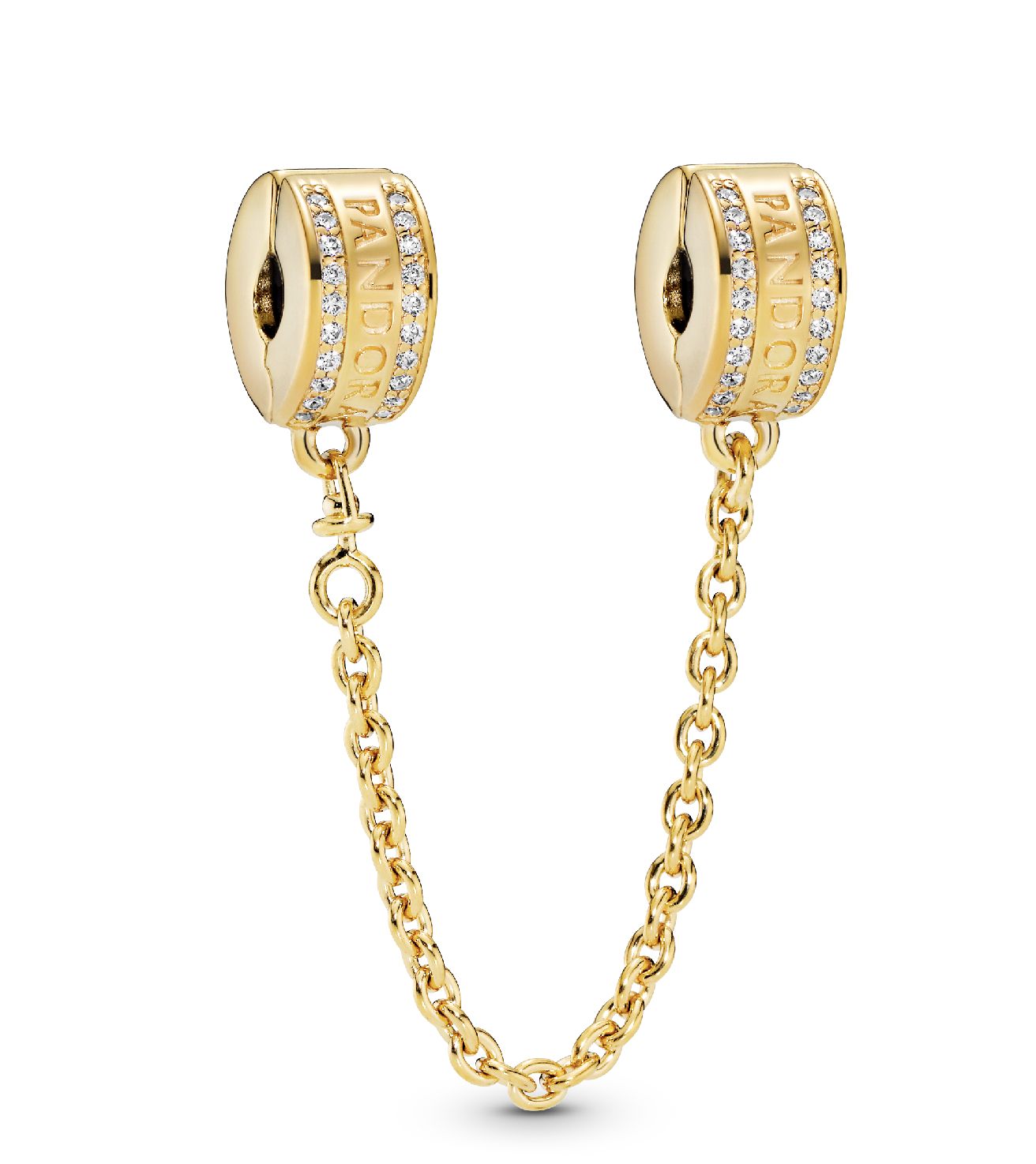 Pandora Logo Safety Chain Clip Charm-768642C01-05
