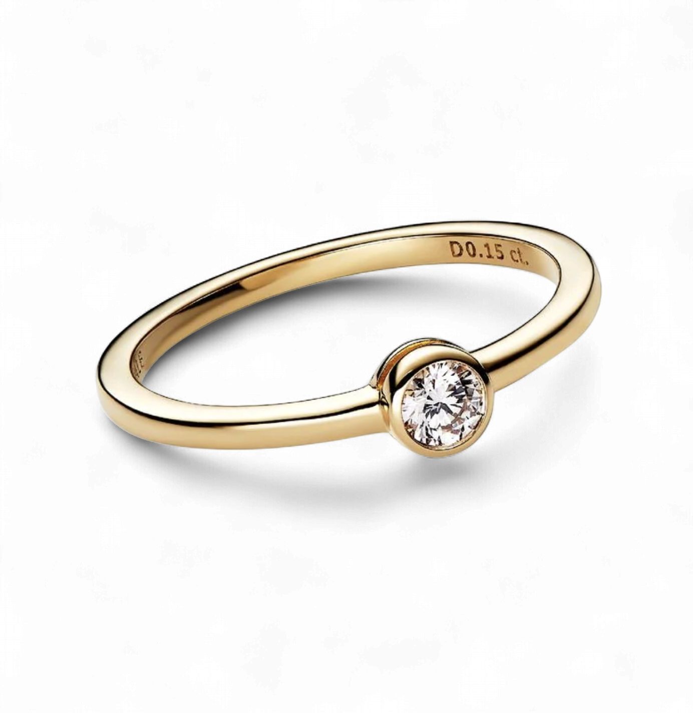 Pandora Era Bezel 14k Gold Lab-Grown Diamond Ring - 152894C01