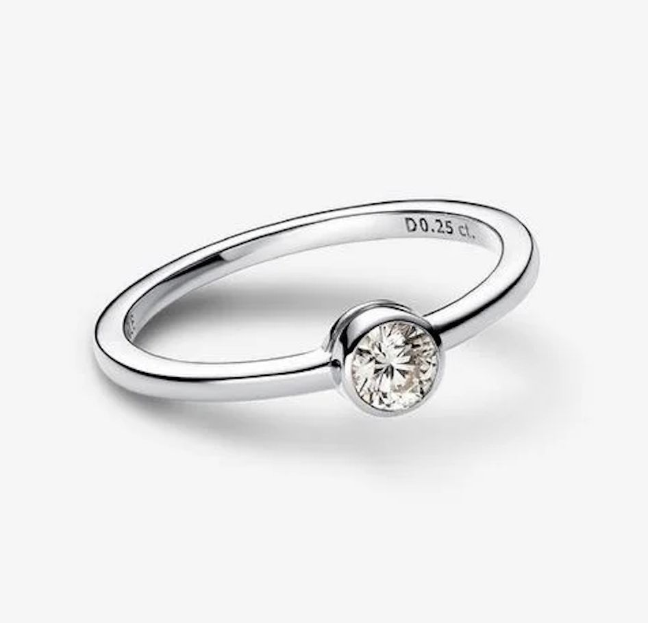 Pandora Era Bezel Sterling Silver Lab-Grown Diamond Ring - 192894C01