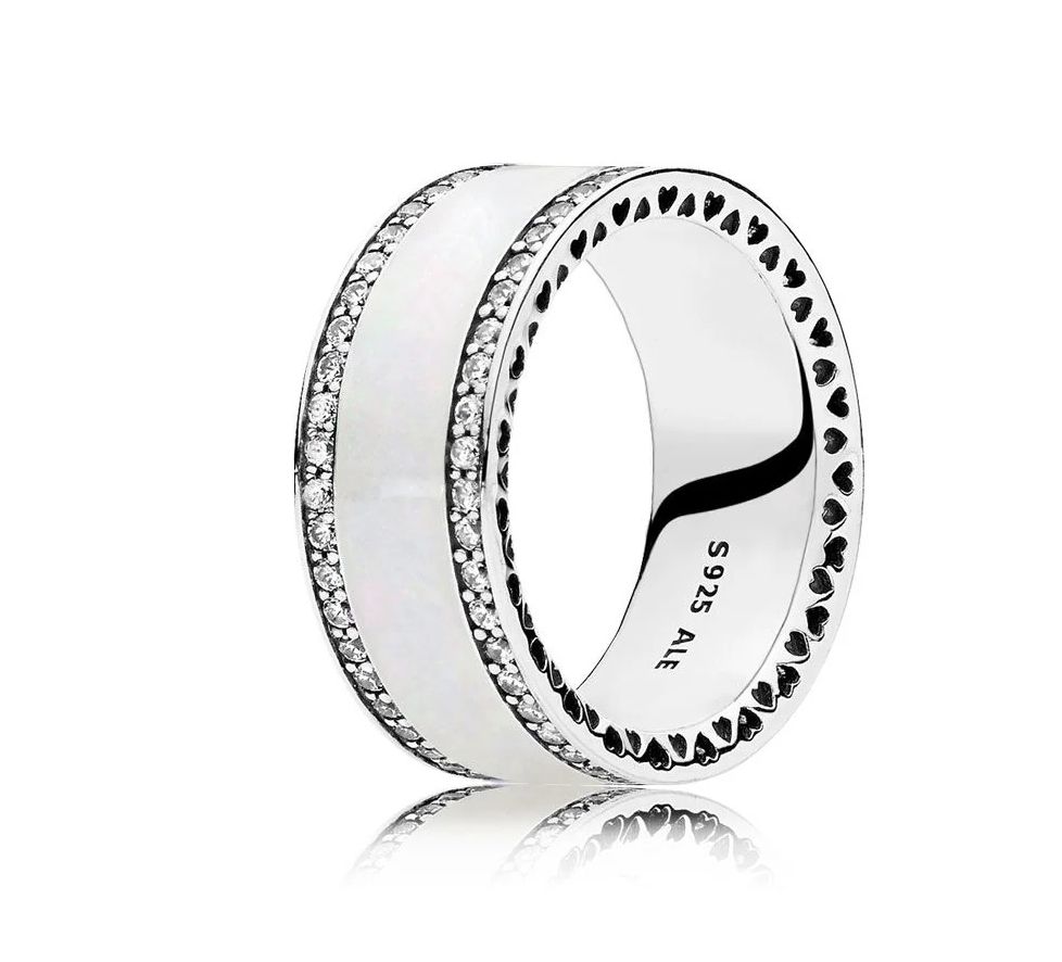 Pearlescent Hearts of Pandora 3 Band Ring - 191024EN23