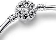 Moments Sparkling Snowflake Clasp Bangle-592286C01