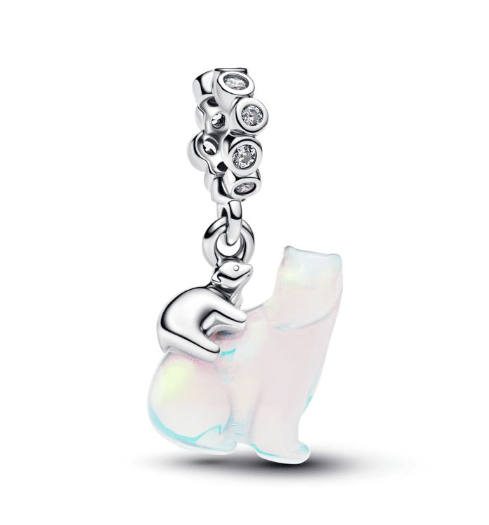 Polar Bear Mother &amp; Cub Dangle Charm-794243C01