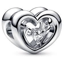 Radiant Heart &amp; Floating Stone Charm - 792493C01