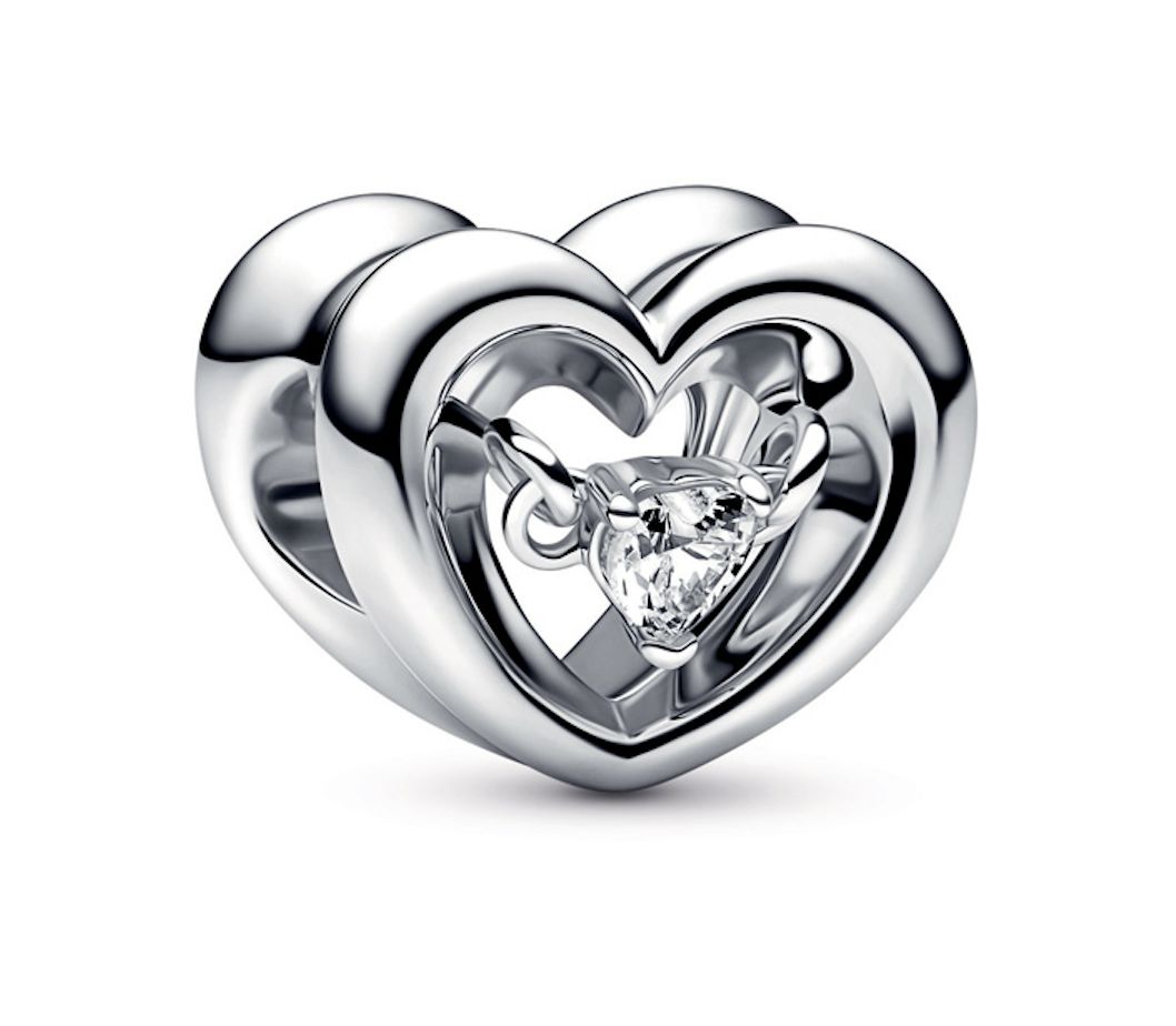 Radiant Heart &amp; Floating Stone Charm-792493C01