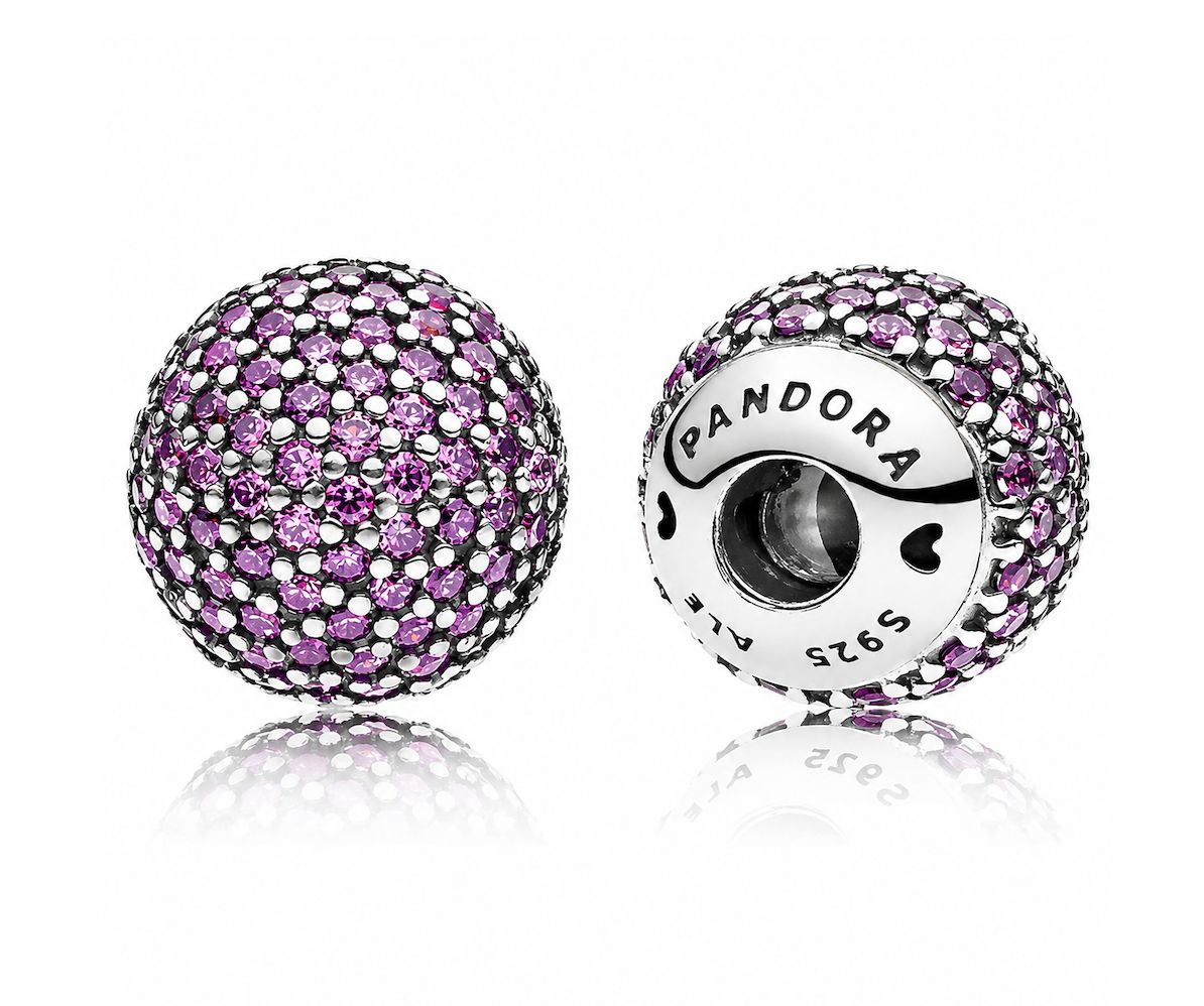 Purple Pave Open Bangle End Caps-796481CFP