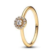 Round Pave Halo Ring - 163554C01