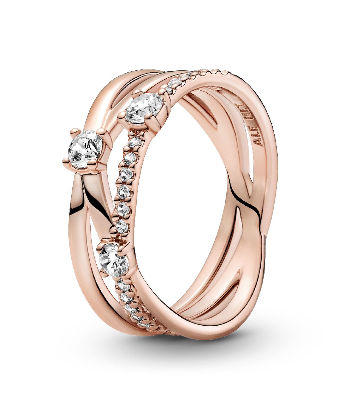 Sparkling Triple Band Ring-189400C01