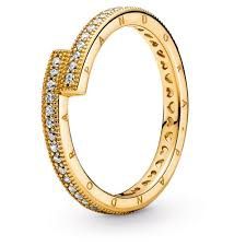 Sparkling Overlapping Ring - 169491C01