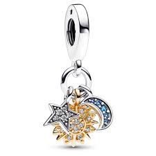 Two-tone Celestial Triple Dangle Charm - 762676C01