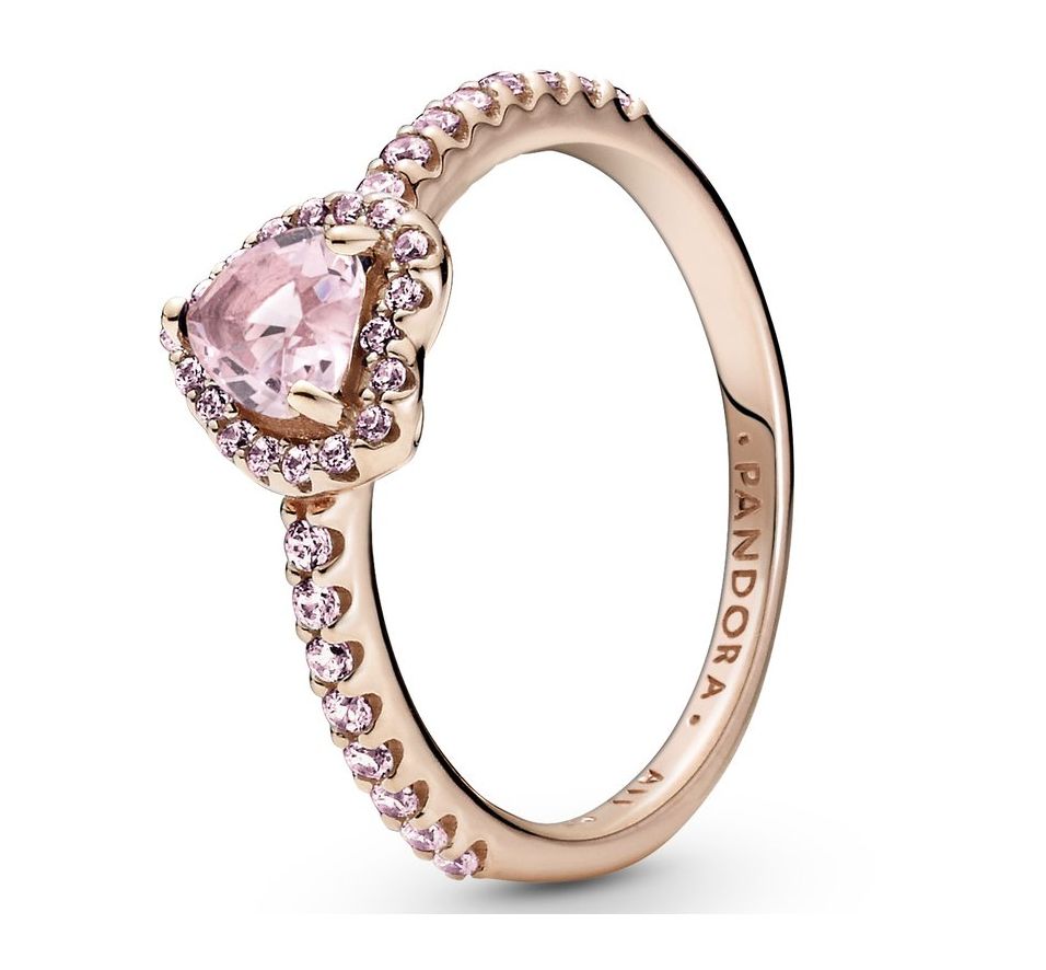Sparkling Elevated Heart Ring-188421C04