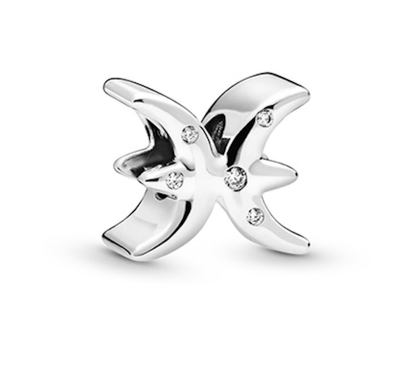 Sparkling Pisces Zodiac Charm - 798426C01