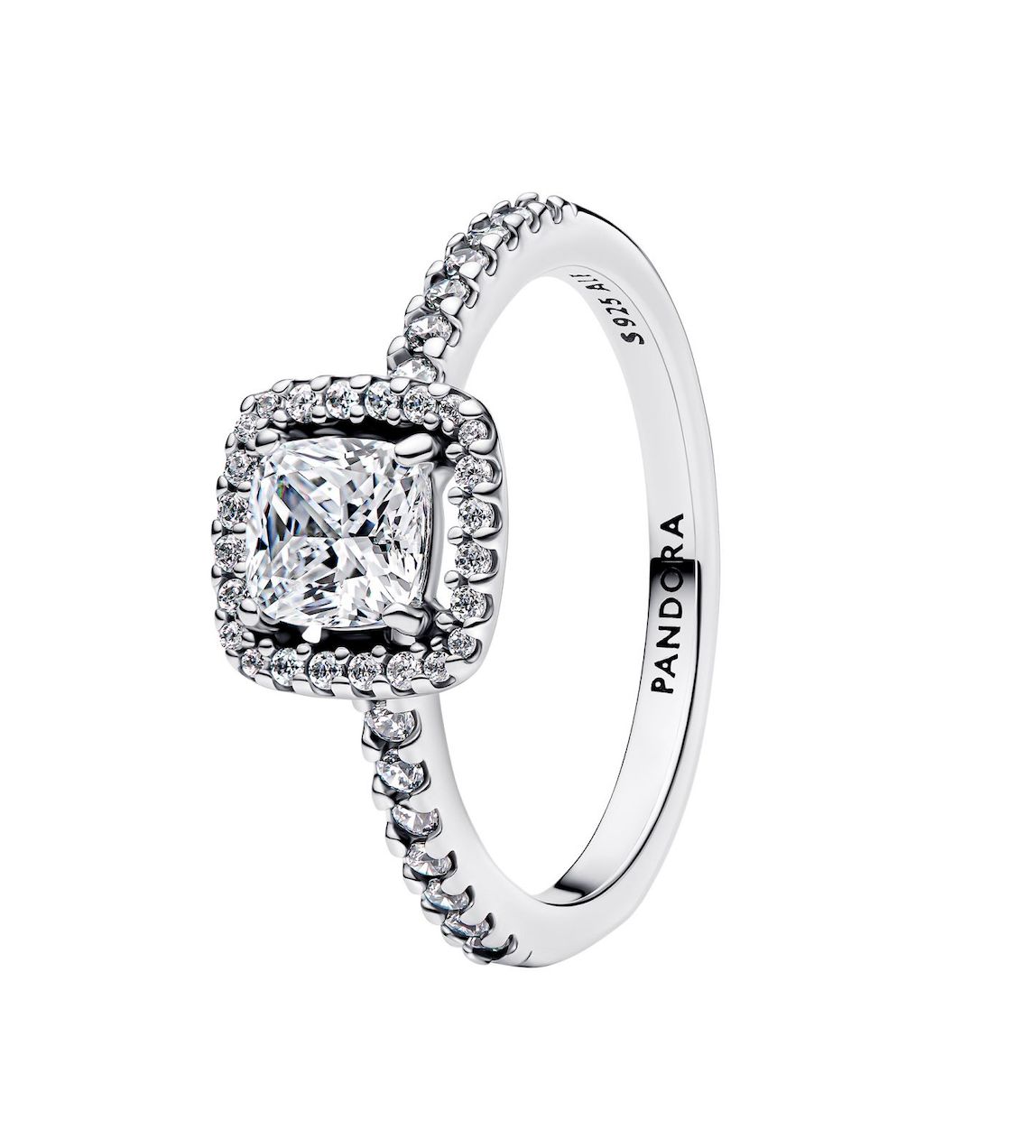 Sparkling Square Halo Ring-193555C02
