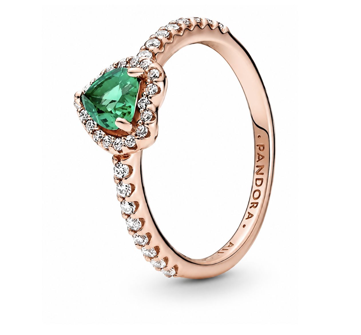 Sparkling Elevated Heart Ring-188421C03