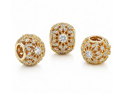 Sparkling Openwork 14k Solid Gold Charm-750838CZ