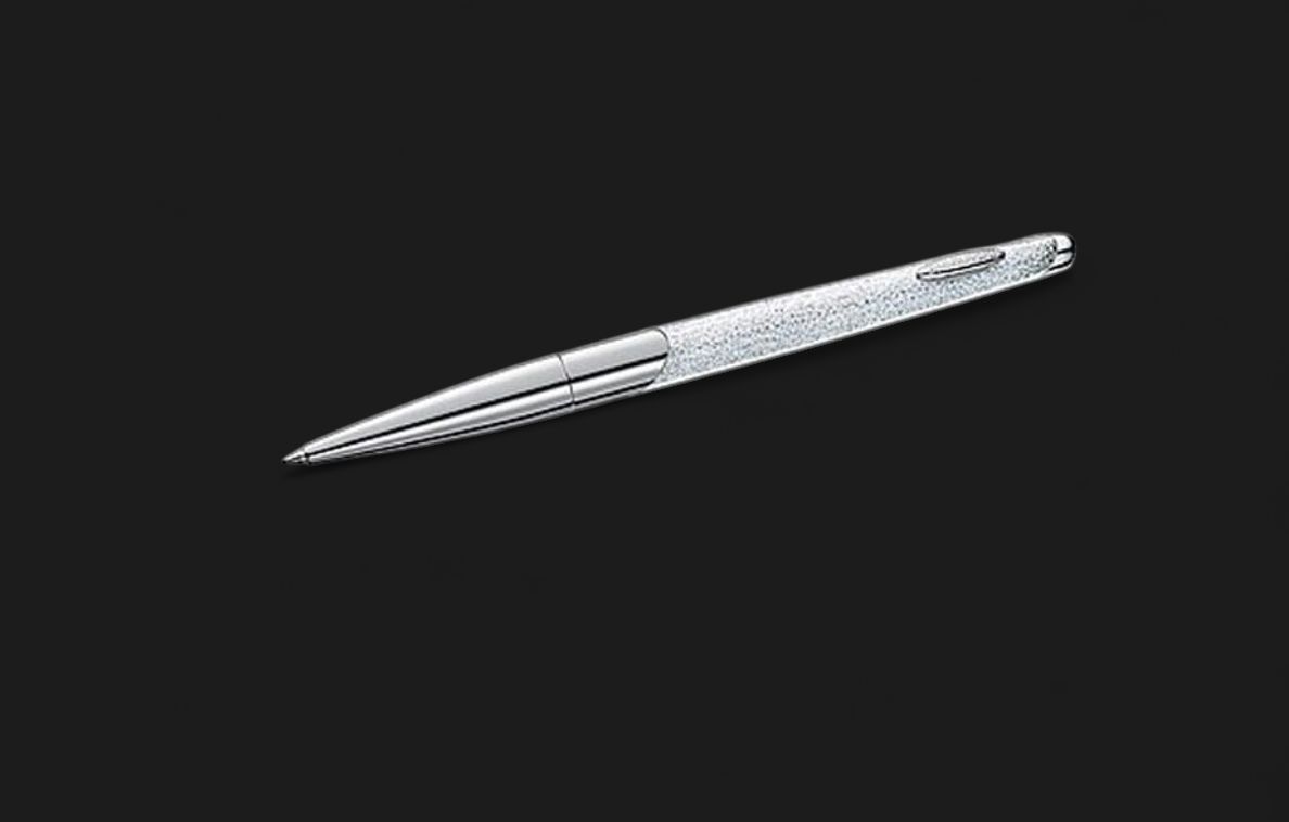Crystalline Nova ballpoint pen, Silver-tone, Chrome plated-5534324