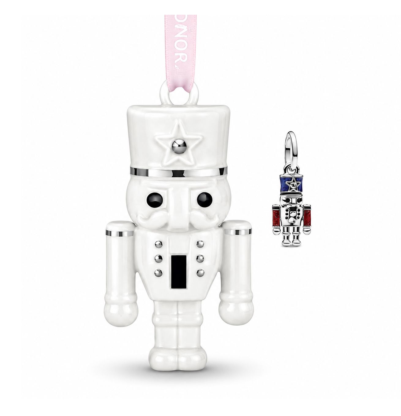 Festive Nutcracker Ornament and Dangle Charm-B802515